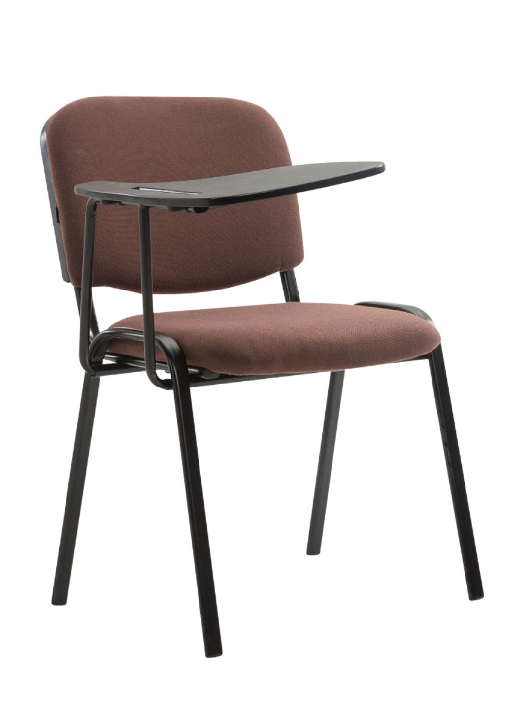 Cadeira Ken com mesa dobrável em tecido, castanho