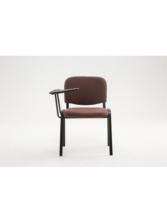 Cadeira Ken com mesa dobrável em tecido, castanho Cadeira Ken com mesa dobrável em tecido, castanho