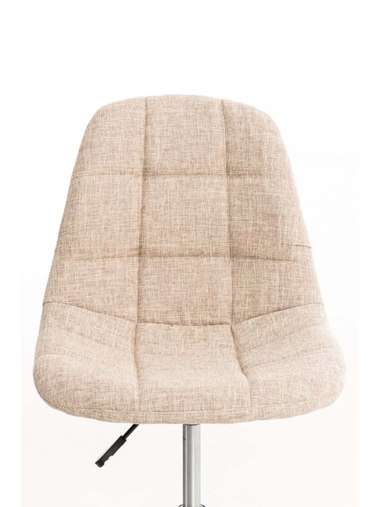 Cadeira de escritório em tecido Emil, creme