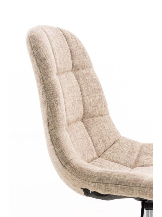 Cadeira de escritório em tecido Emil, creme