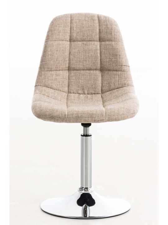 Cadeira Emil tecido, creme