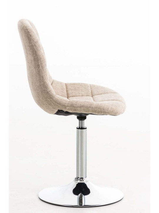 Cadeira Emil tecido, creme