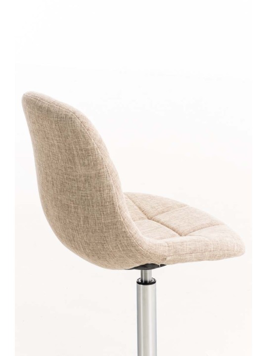 Cadeira Emil tecido, creme