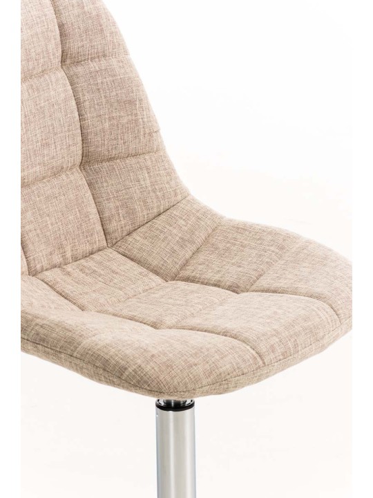 Cadeira Emil tecido, creme