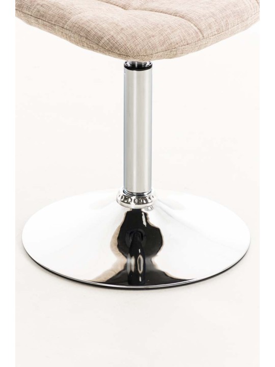 Cadeira Emil tecido, creme