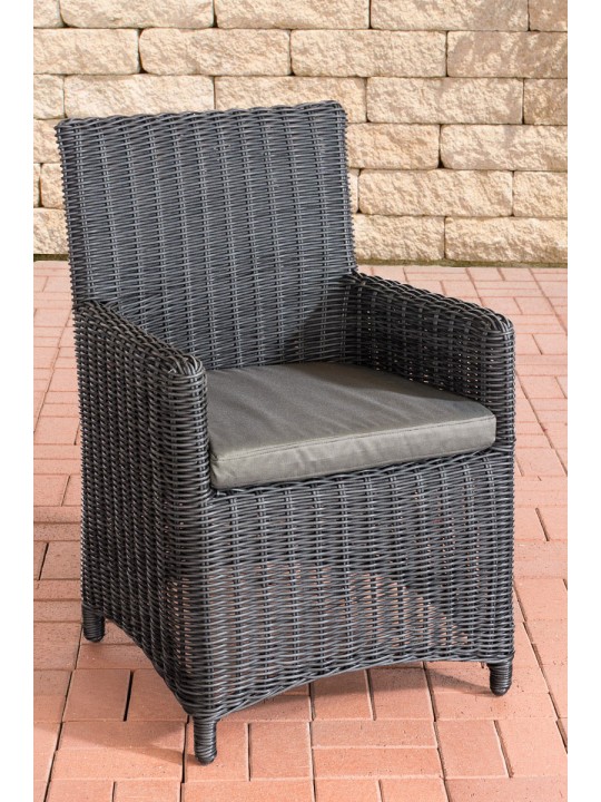 Cadeira Fontana / Sankt Marlo antracite 5mm, preto