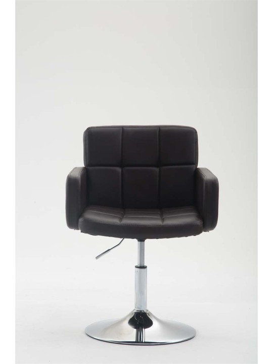 Espreguiçadeira Los Angeles couro sintético, castanho