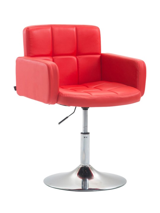 Espreguiçadeira Los Angeles couro sintético, vermelho