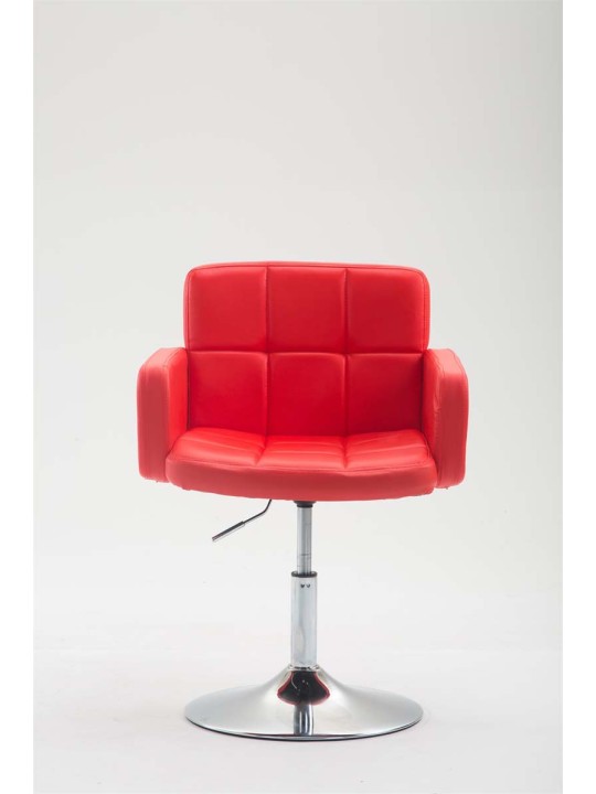 Espreguiçadeira Los Angeles couro sintético, vermelho