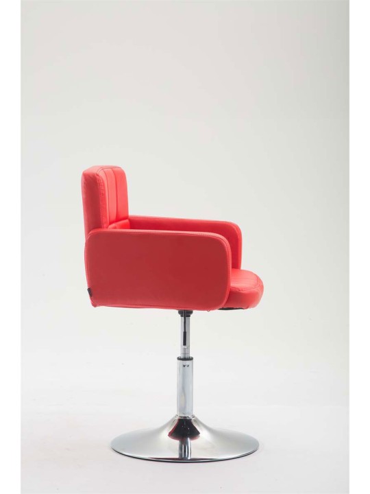 Espreguiçadeira Los Angeles couro sintético, vermelho