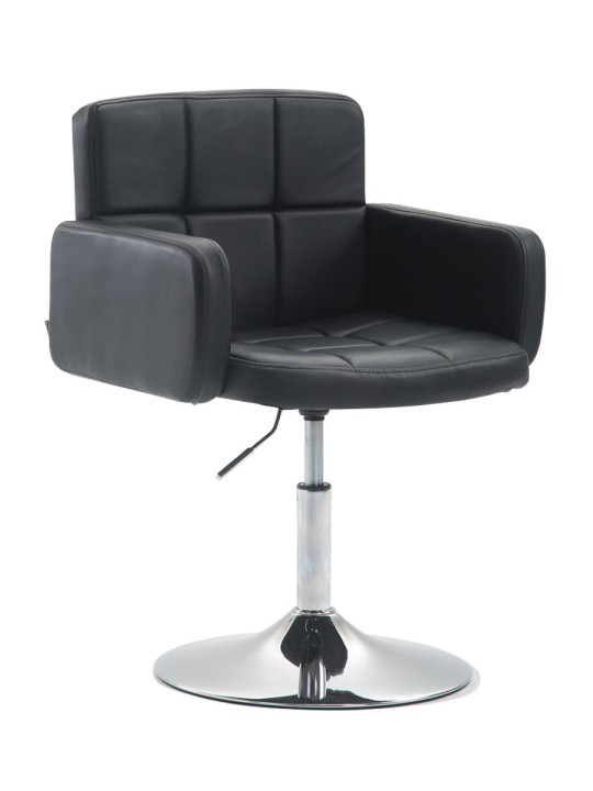 Espreguiçadeira Los Angeles couro sintético, preto