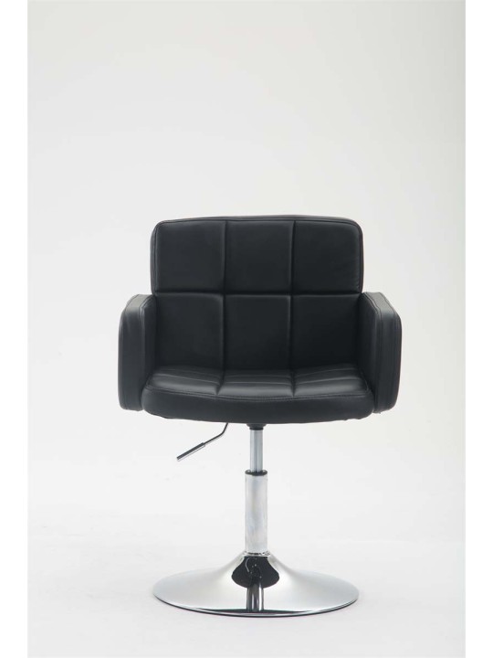 Espreguiçadeira Los Angeles couro sintético, preto