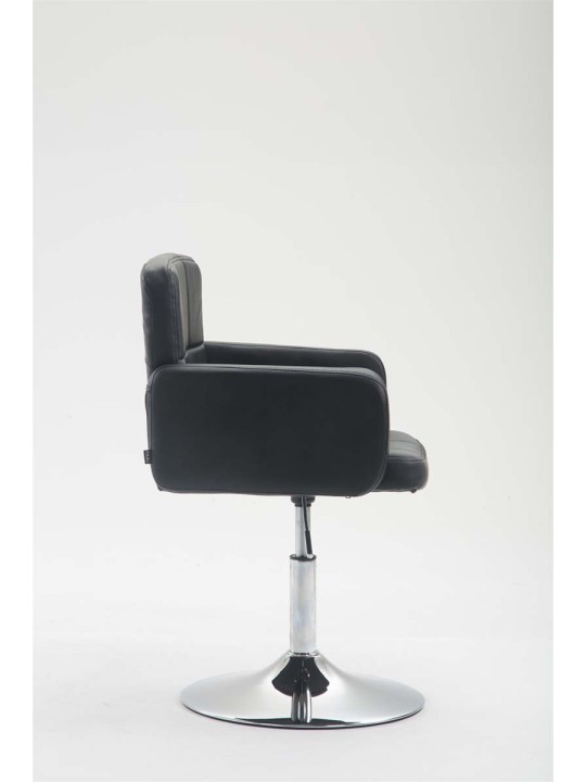 Espreguiçadeira Los Angeles couro sintético, preto