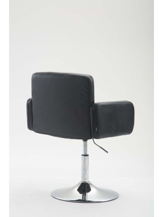 Espreguiçadeira Los Angeles couro sintético, preto