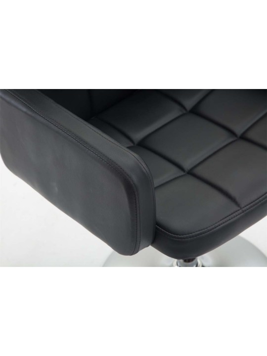 Espreguiçadeira Los Angeles couro sintético, preto