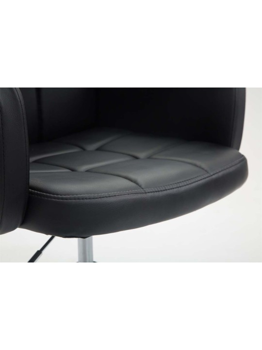 Espreguiçadeira Los Angeles couro sintético, preto