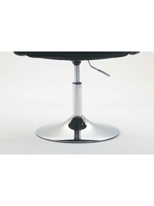 Espreguiçadeira Los Angeles couro sintético, preto