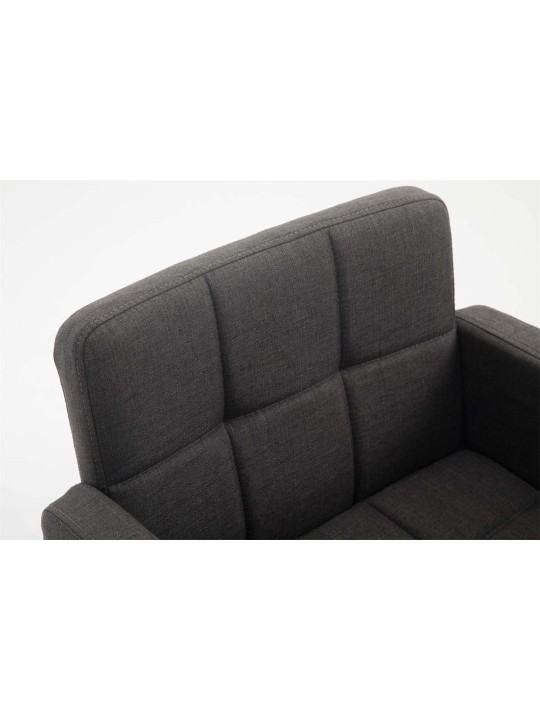 Espreguiçadeira em tecido Los Angeles, cinza escuro Espreguiçadeira em tecido Los Angeles, cinza escuro