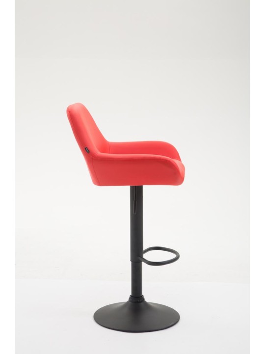 Banqueta alta Braga couro sintético B, vermelho