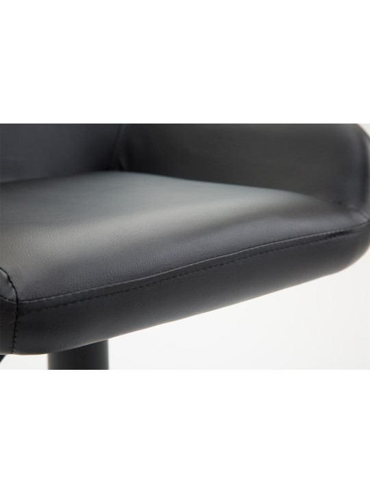 Banqueta alta Braga couro sintético B, preto