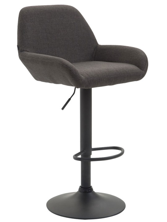 Banqueta alta tecido Braga B, cinza escuro Banqueta alta tecido Braga B, cinza escuro