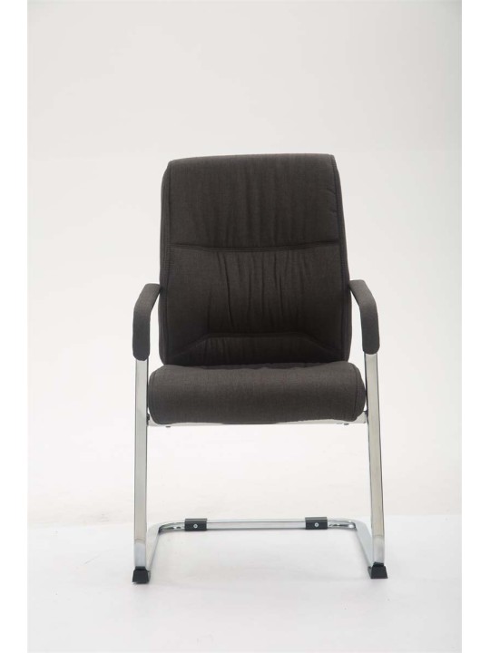 Cadeira para visitantes XL tecido Anubis, cinza escuro