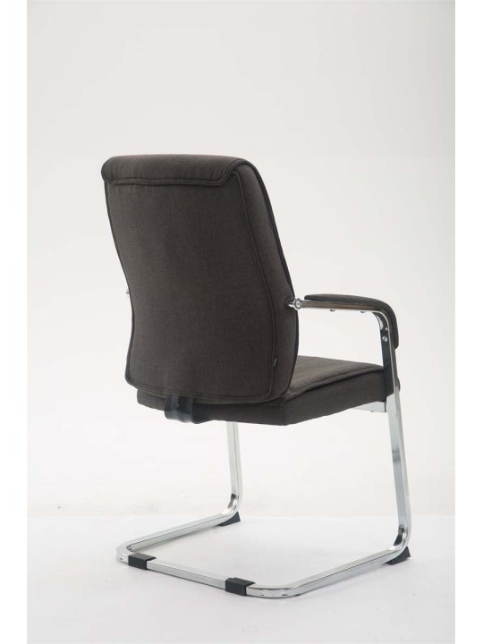 Cadeira para visitantes XL tecido Anubis, cinza escuro