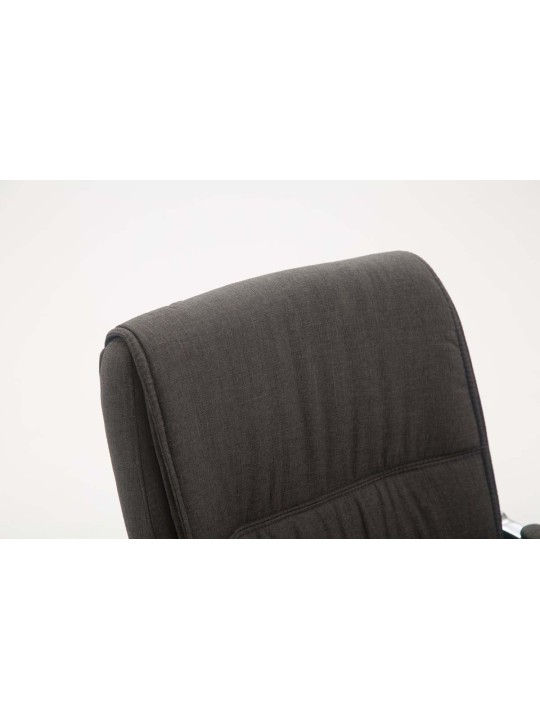 Cadeira para visitantes XL tecido Anubis, cinza escuro