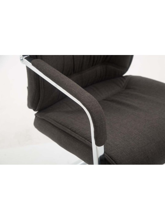 Cadeira para visitantes XL tecido Anubis, cinza escuro