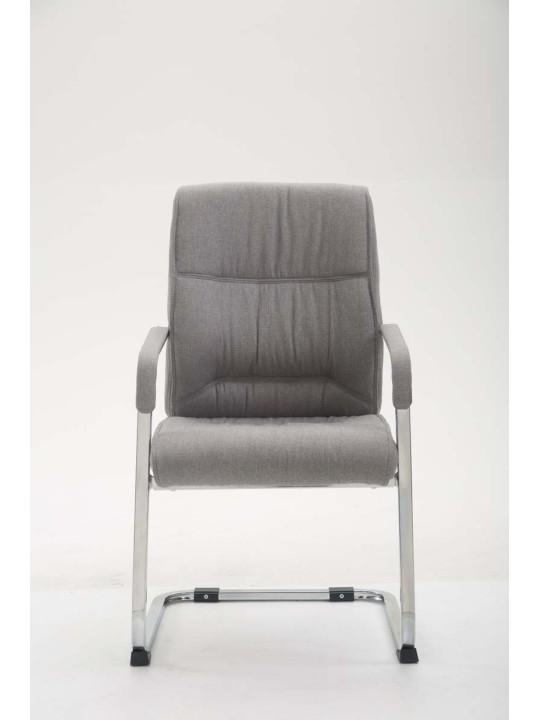 Cadeira para visitantes XL tecido Anubis, cinza