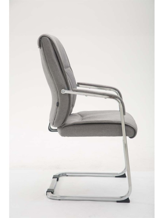 Cadeira para visitantes XL tecido Anubis, cinza