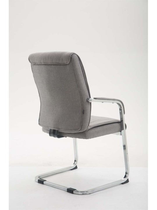 Cadeira para visitantes XL tecido Anubis, cinza
