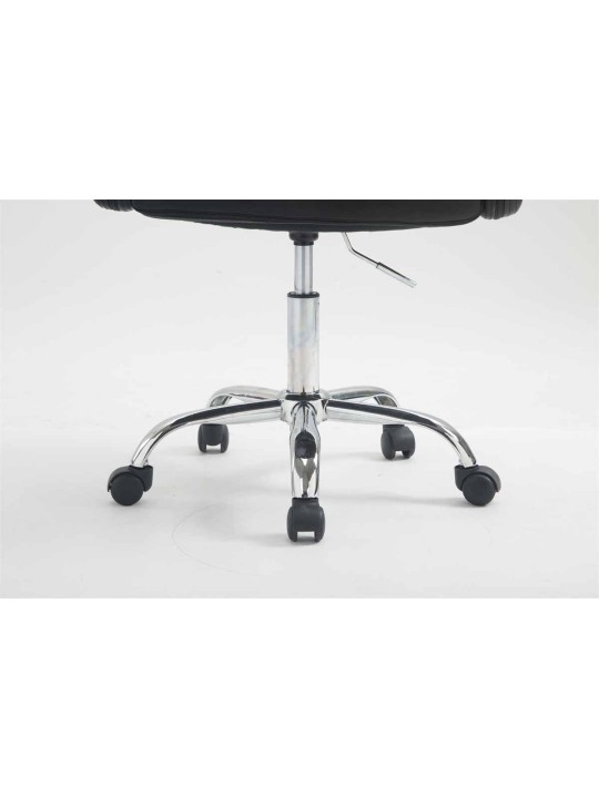 Banqueta de trabalho Los Angeles em couro sintético, preto