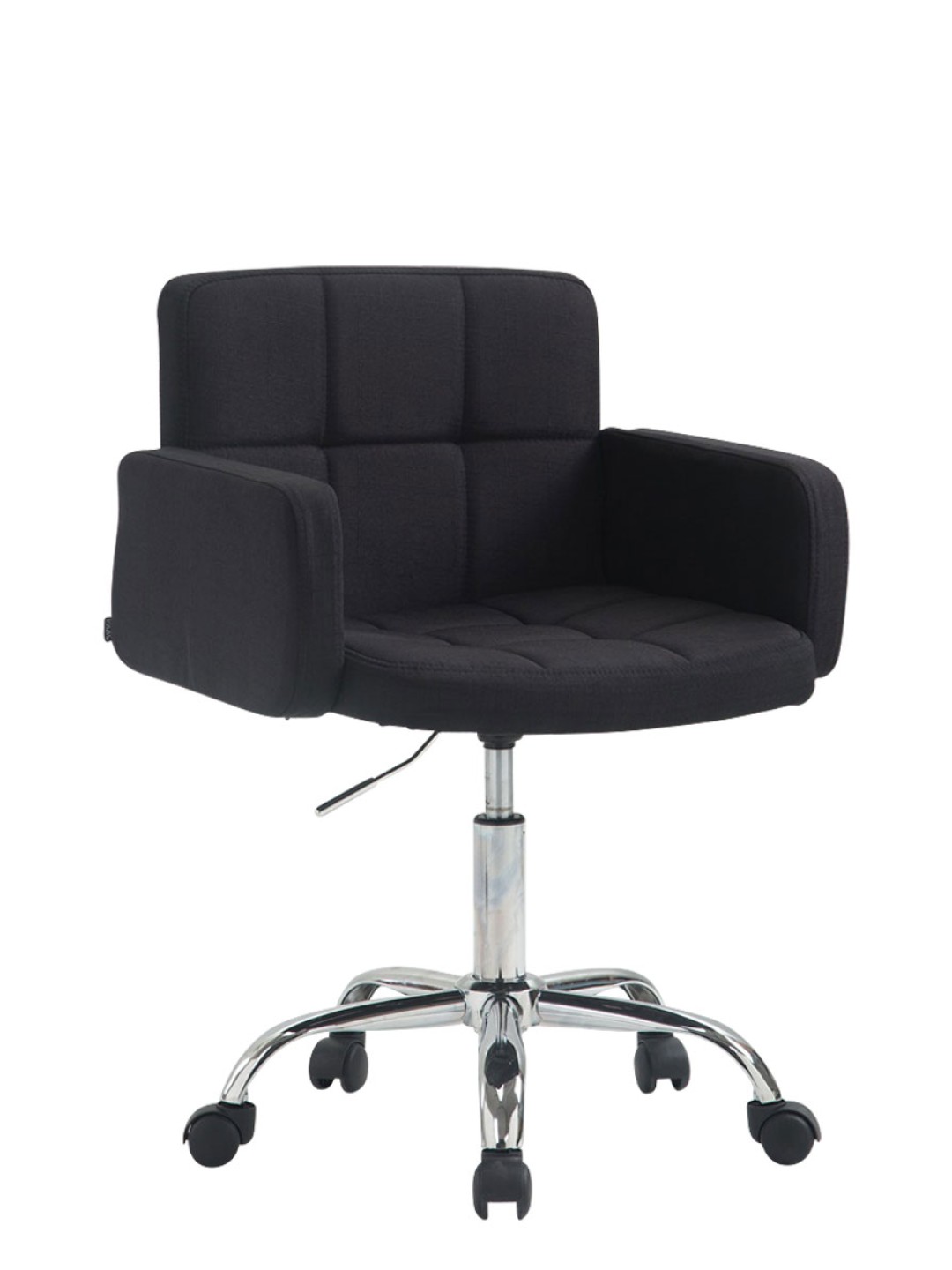 Banqueta de trabalho em tecido Los Angeles, preto