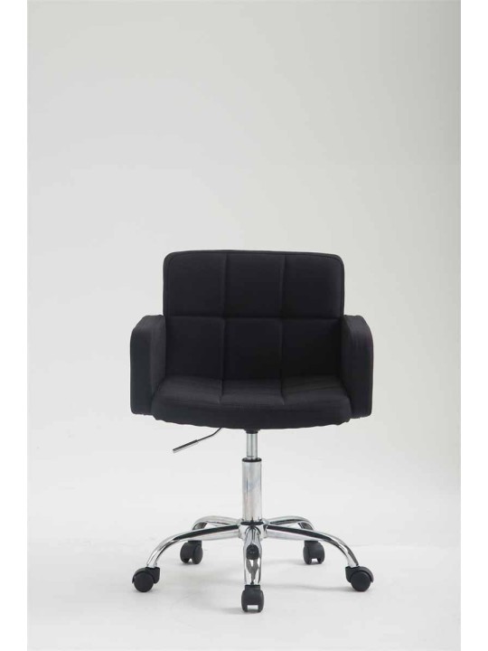 Banqueta de trabalho em tecido Los Angeles, preto