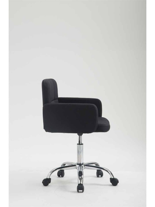 Banqueta de trabalho em tecido Los Angeles, preto