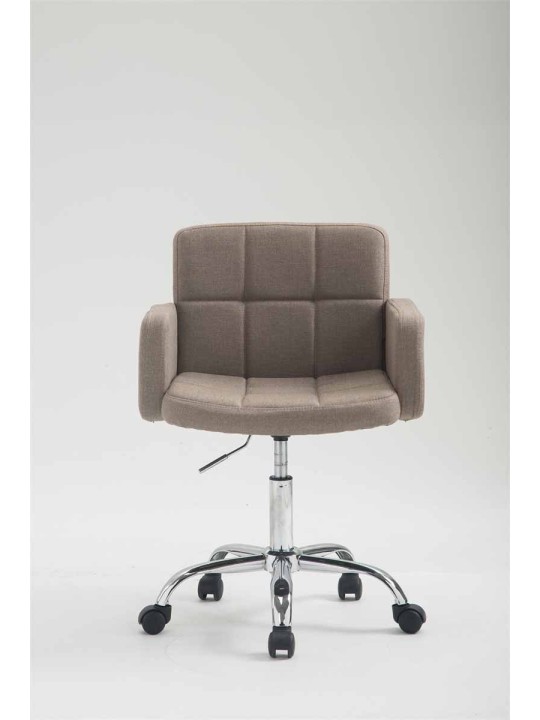 Banqueta de trabalho em tecido Los Angeles, taupe