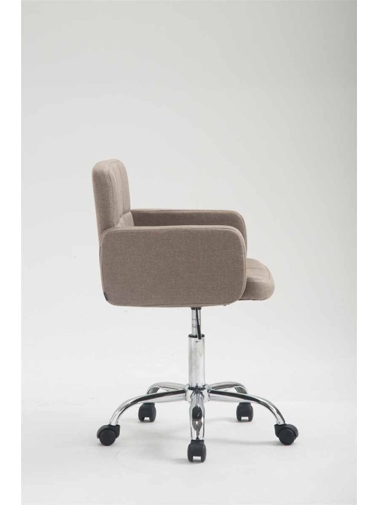 Banqueta de trabalho em tecido Los Angeles, taupe