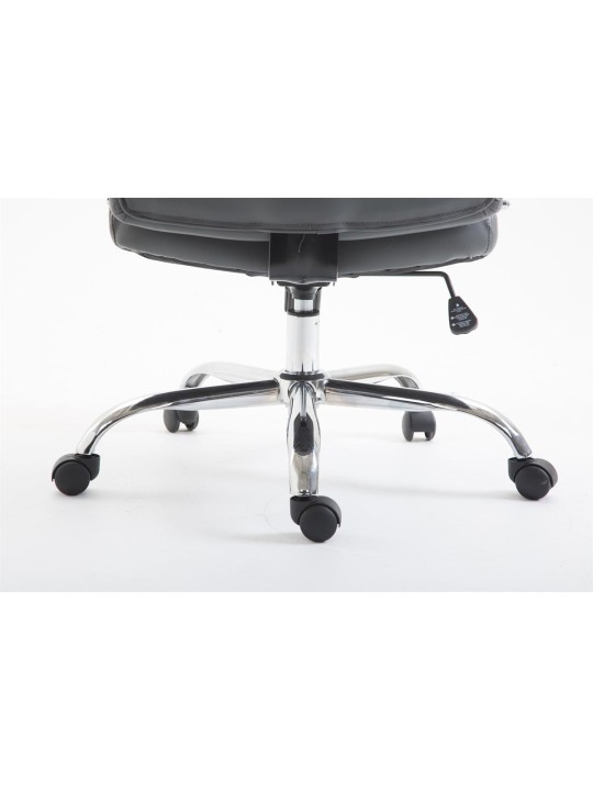 Cadeira de escritório Vaud pele sintética, cinza