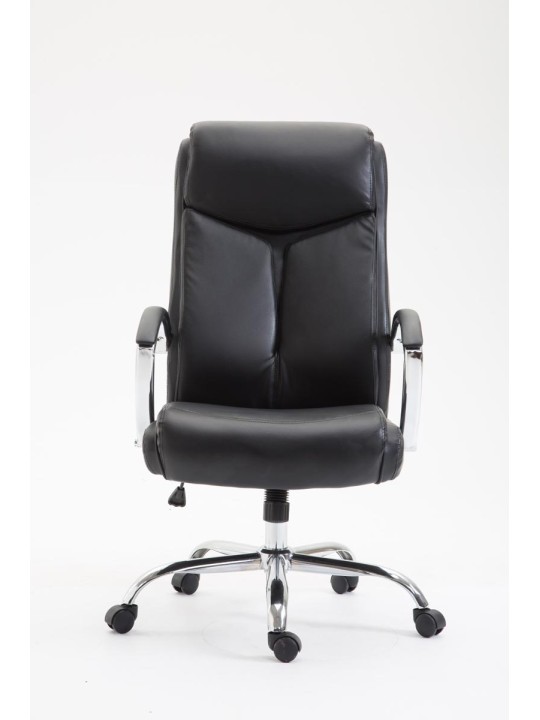 Cadeira de escritório Vaud pele sintética, preto