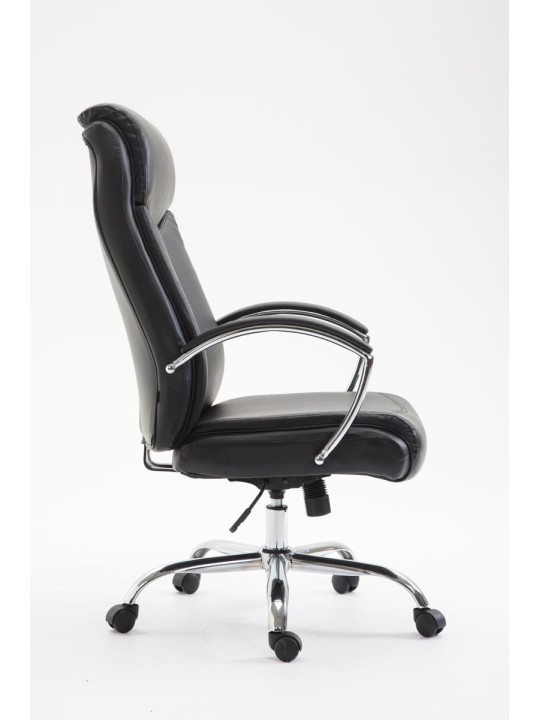 Cadeira de escritório Vaud pele sintética, preto