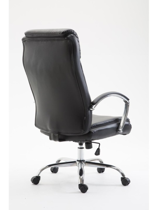 Cadeira de escritório Vaud pele sintética, preto