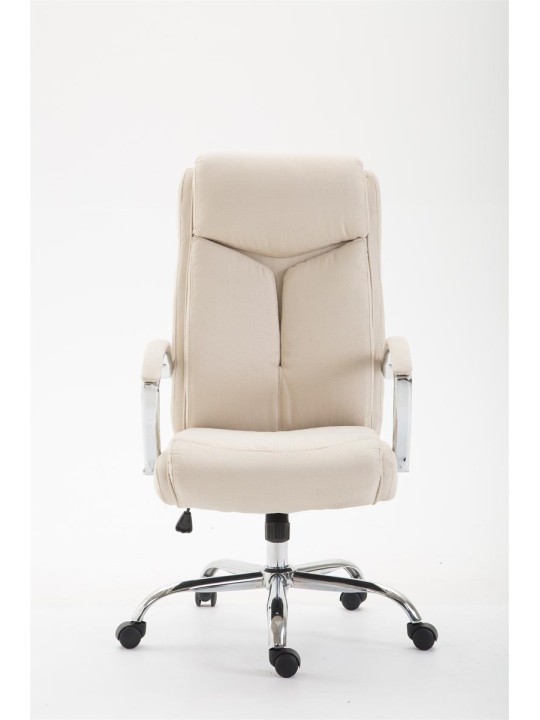 Cadeira de escritório em tecido Vaud, creme