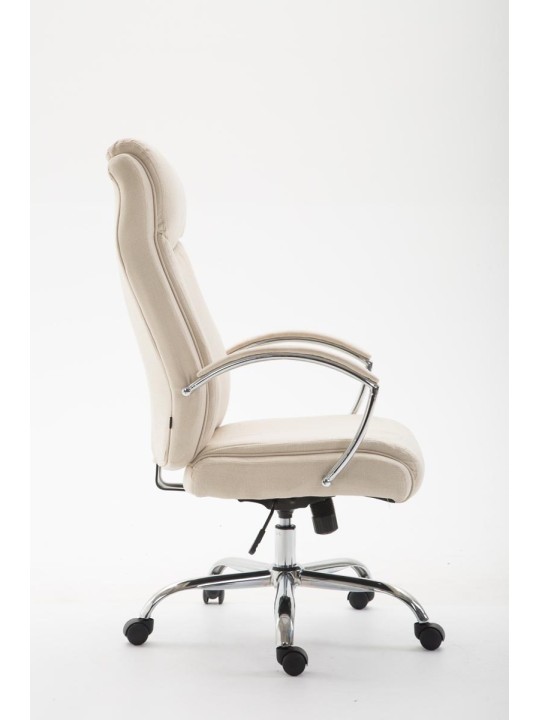 Cadeira de escritório em tecido Vaud, creme