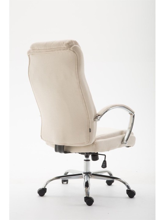 Cadeira de escritório em tecido Vaud, creme