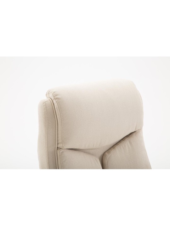 Cadeira de escritório em tecido Vaud, creme