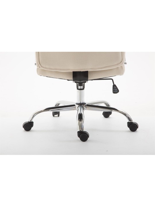 Cadeira de escritório em tecido Vaud, creme