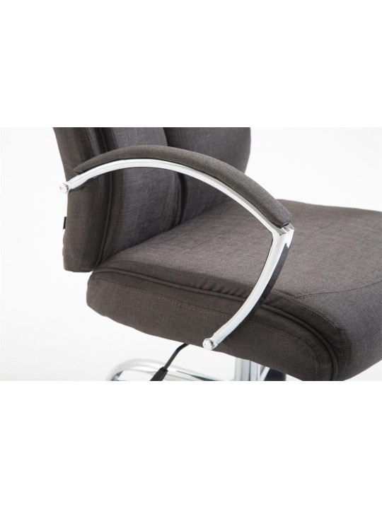 Cadeira de escritório em tecido Vaud, cinza escuro