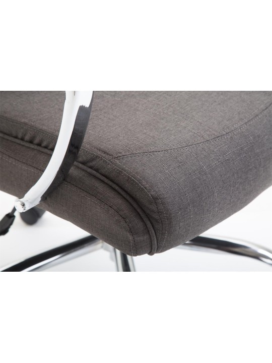 Cadeira de escritório em tecido Vaud, cinza escuro