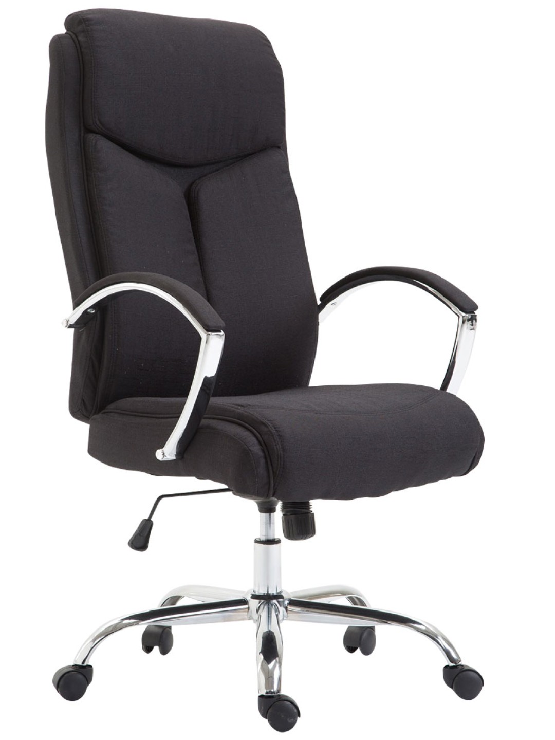 Cadeira de escritório em tecido Vaud, preto